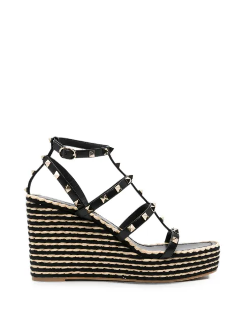 Valentino Garavani alpargatas Rockstud con cuña de 85mm