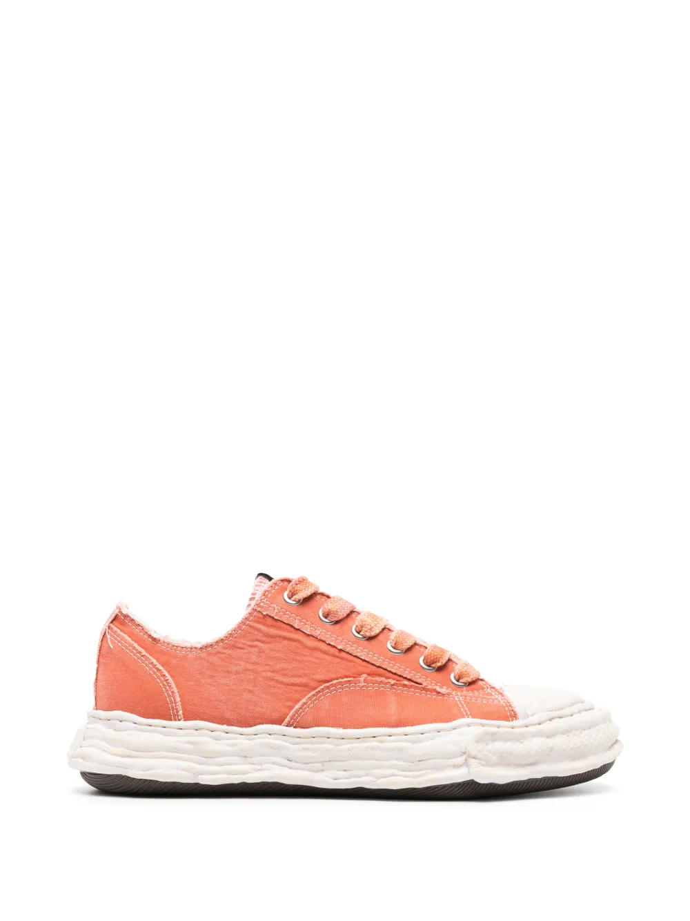 Maison MIHARA YASUHIRO Peterson23 OG sole bleached canvas low-top sneakers - Arancione