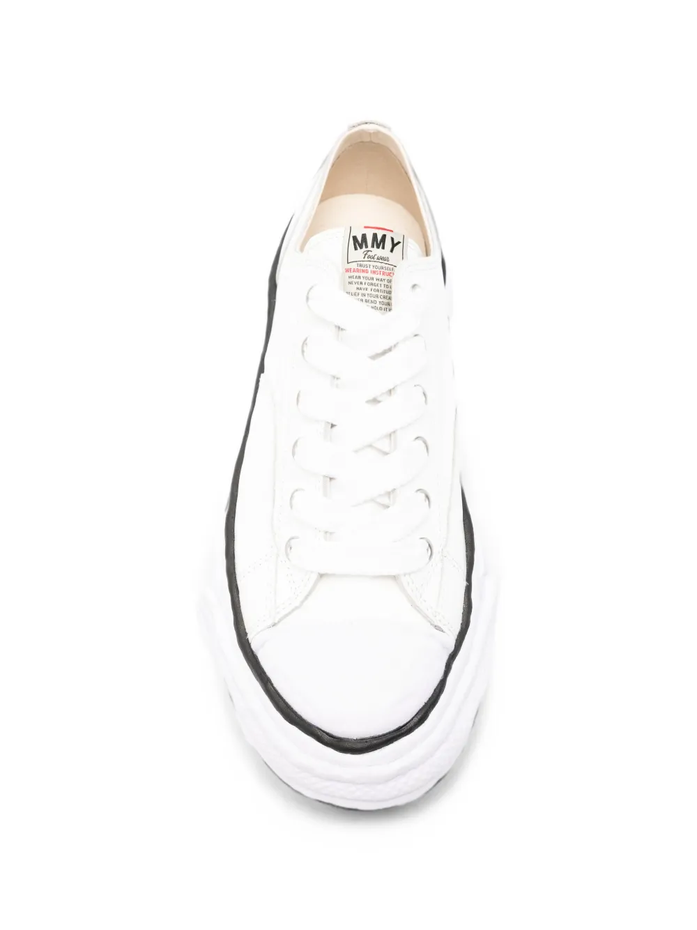Maison MIHARA YASUHIRO Peterson23 wrinkled leather sneakers Wit