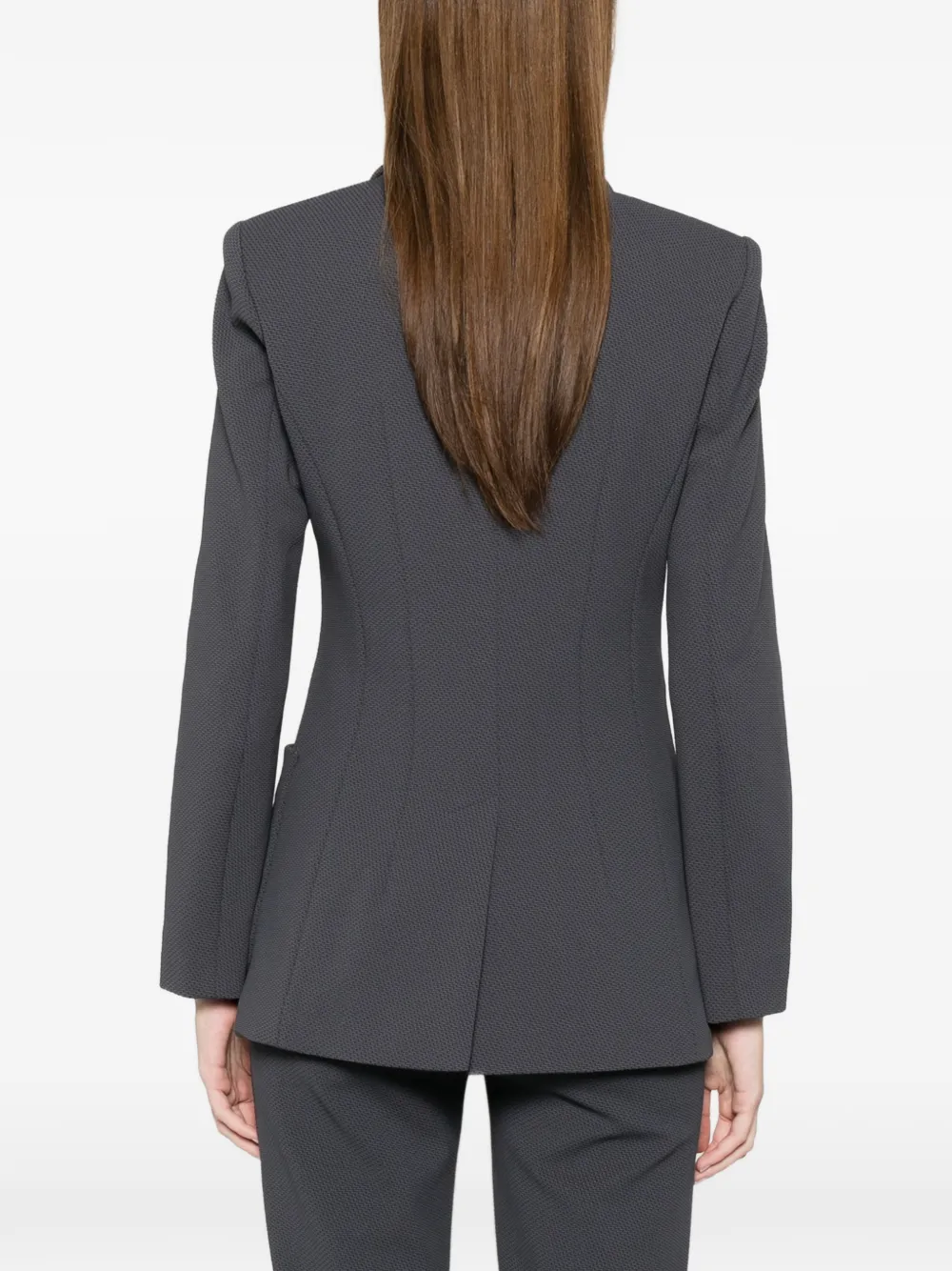 MARCCAIN Blazer met dubbele rij knopen Grijs