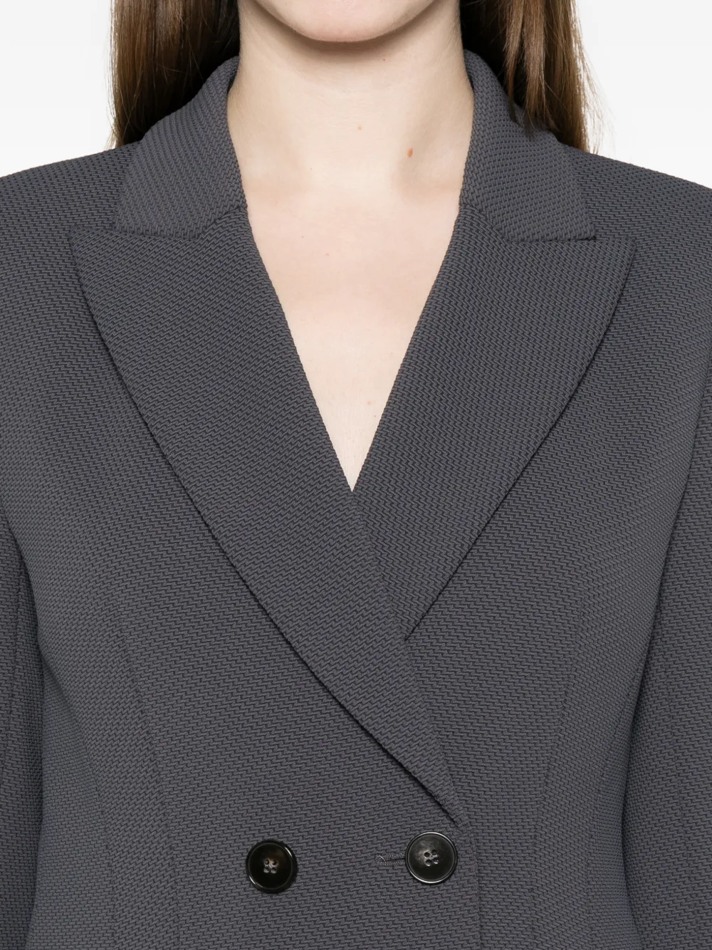 MARCCAIN Blazer met dubbele rij knopen Grijs