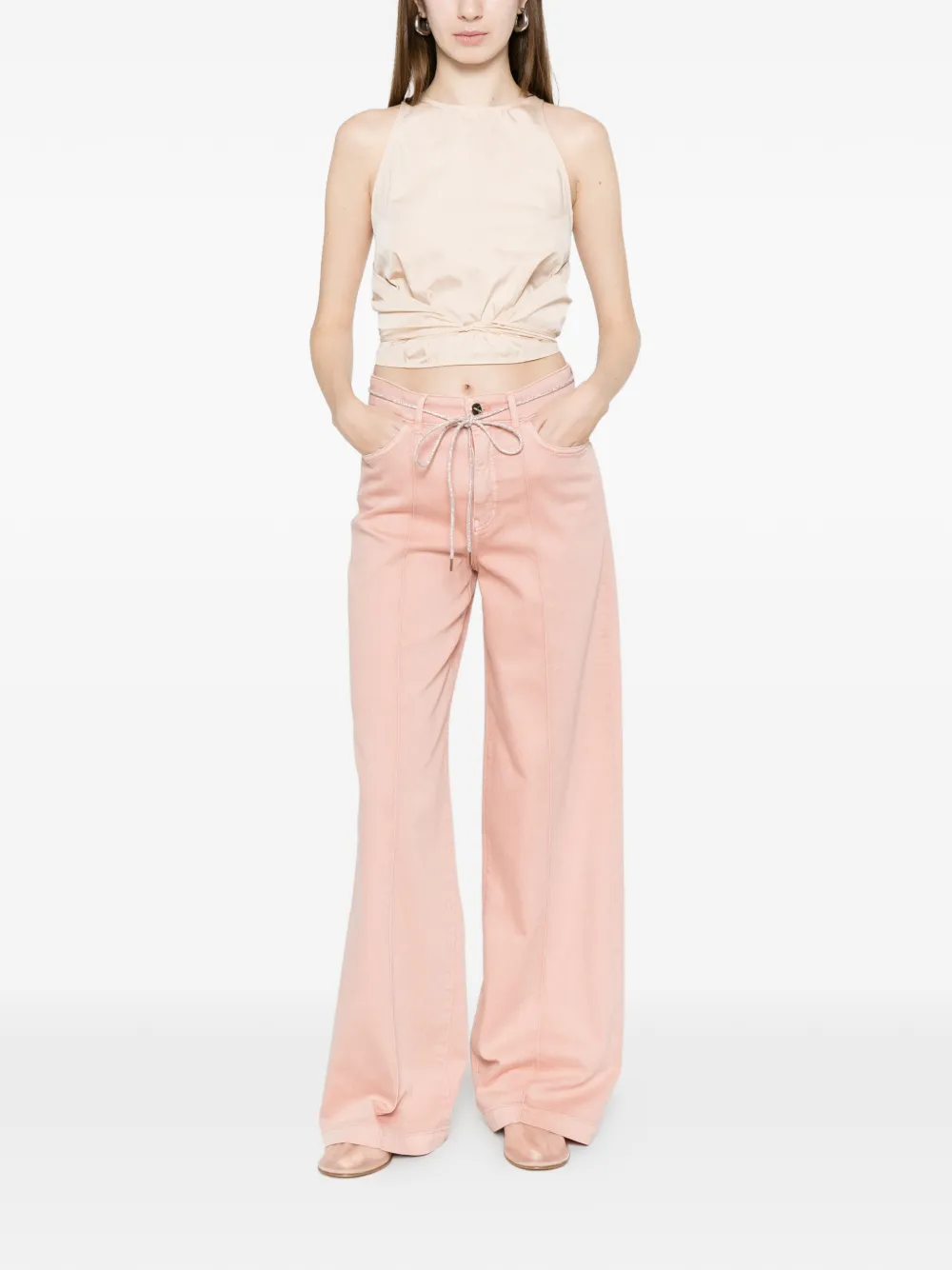  Marccain Belted Jeans - Pink 