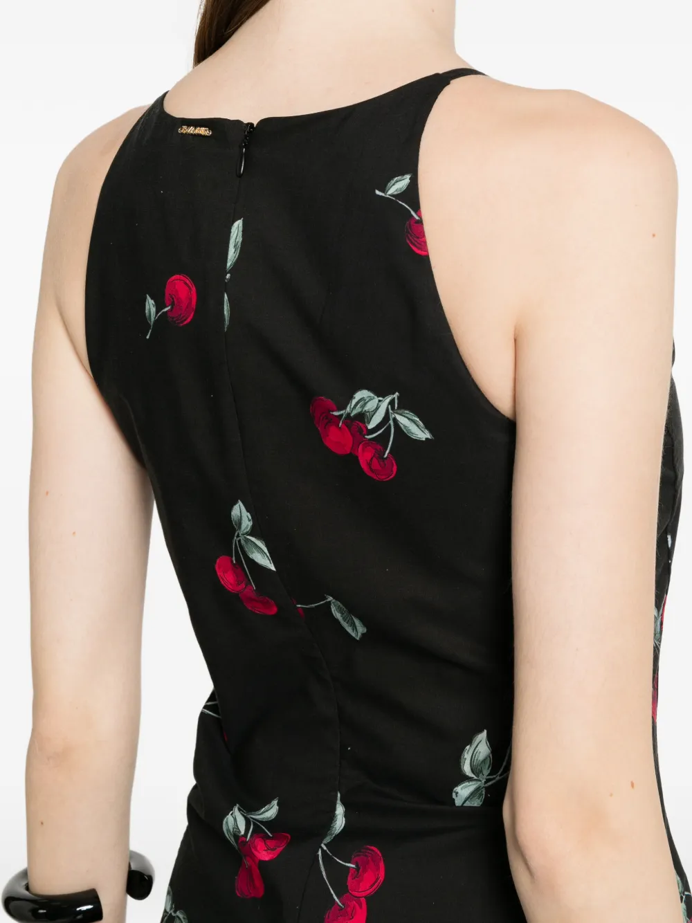 TWINSET Maxi-jurk met kersenprint Zwart