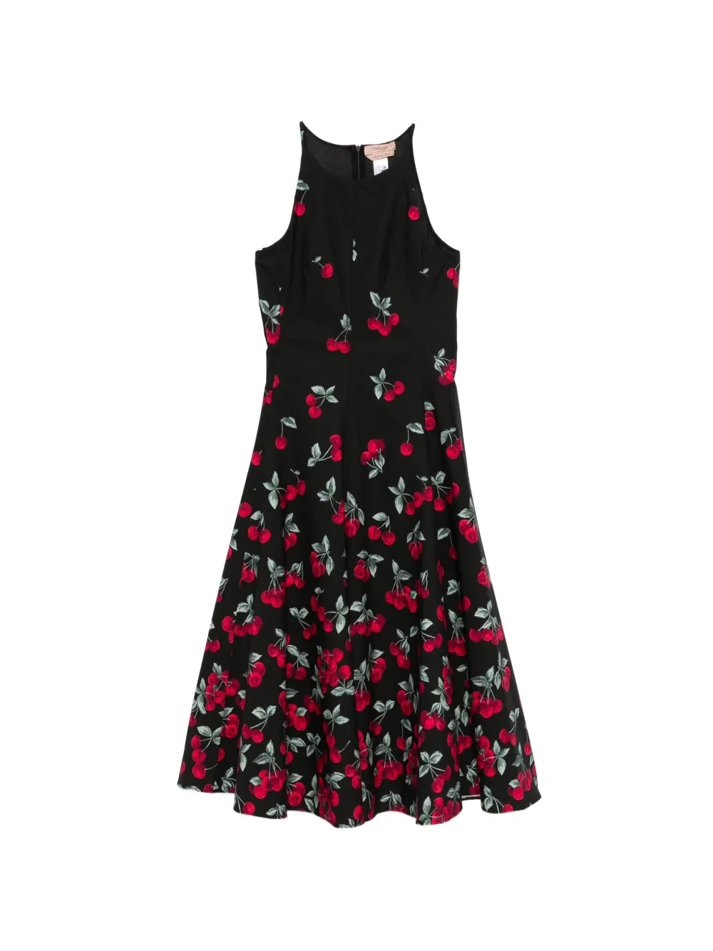 TWINSET cherry-print midi dress - Nero