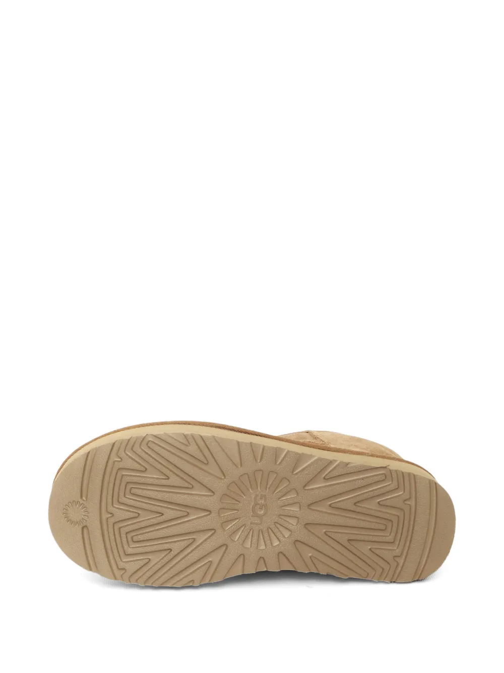 UGG Klassieke enkellaarzen met plateauzool Beige