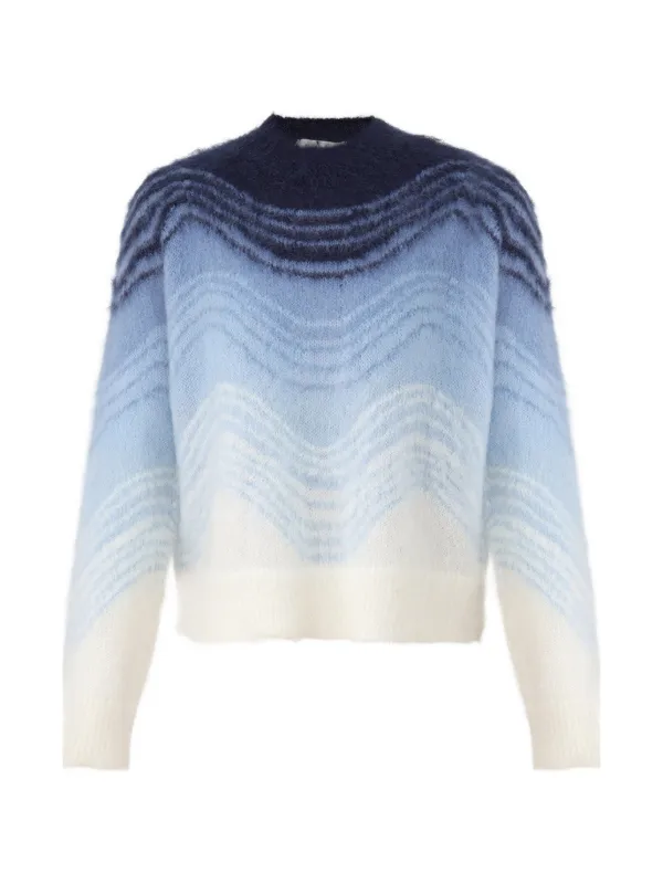 Zimmermann Rebellion Wave Sweater in Blue