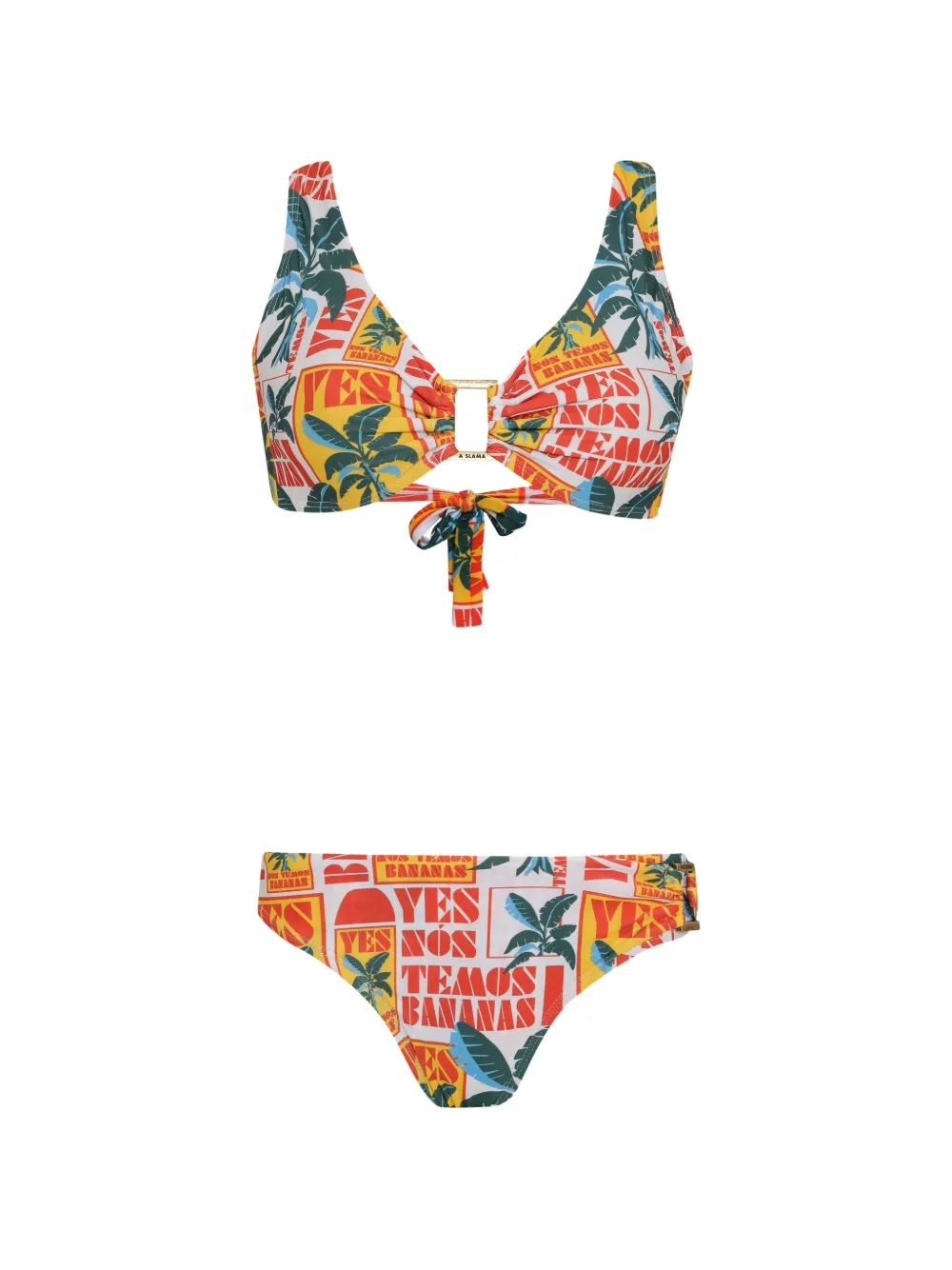 Amir Slama printed bikini - Rosso