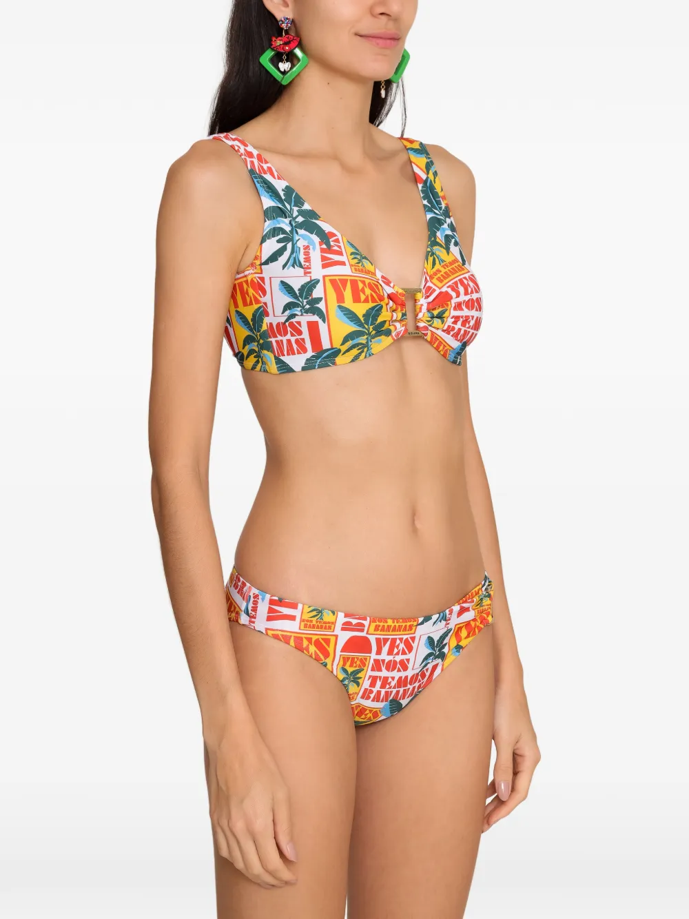 Amir Slama Bikini met print Rood