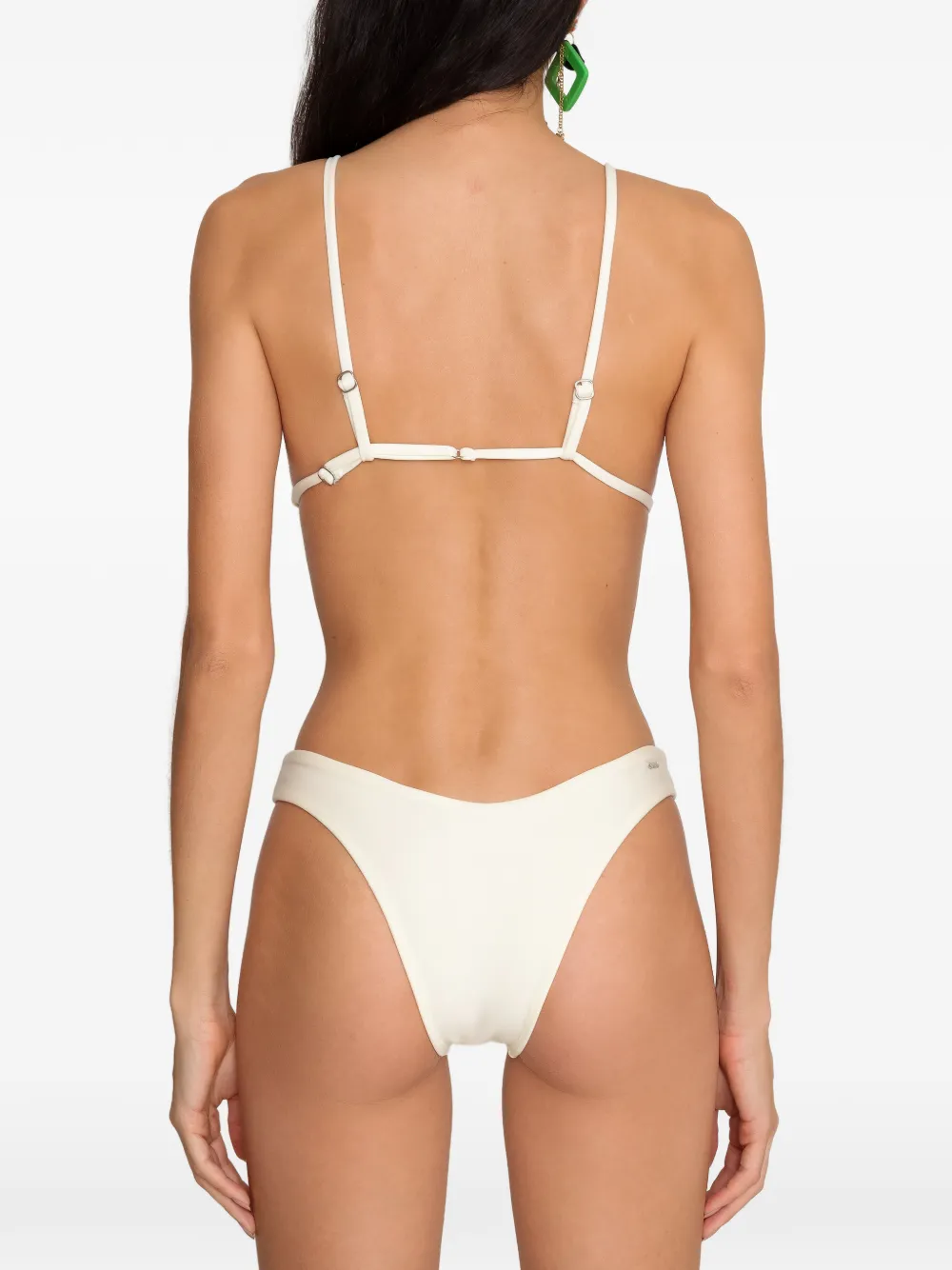 Amir Slama Gesmockte bikini Beige