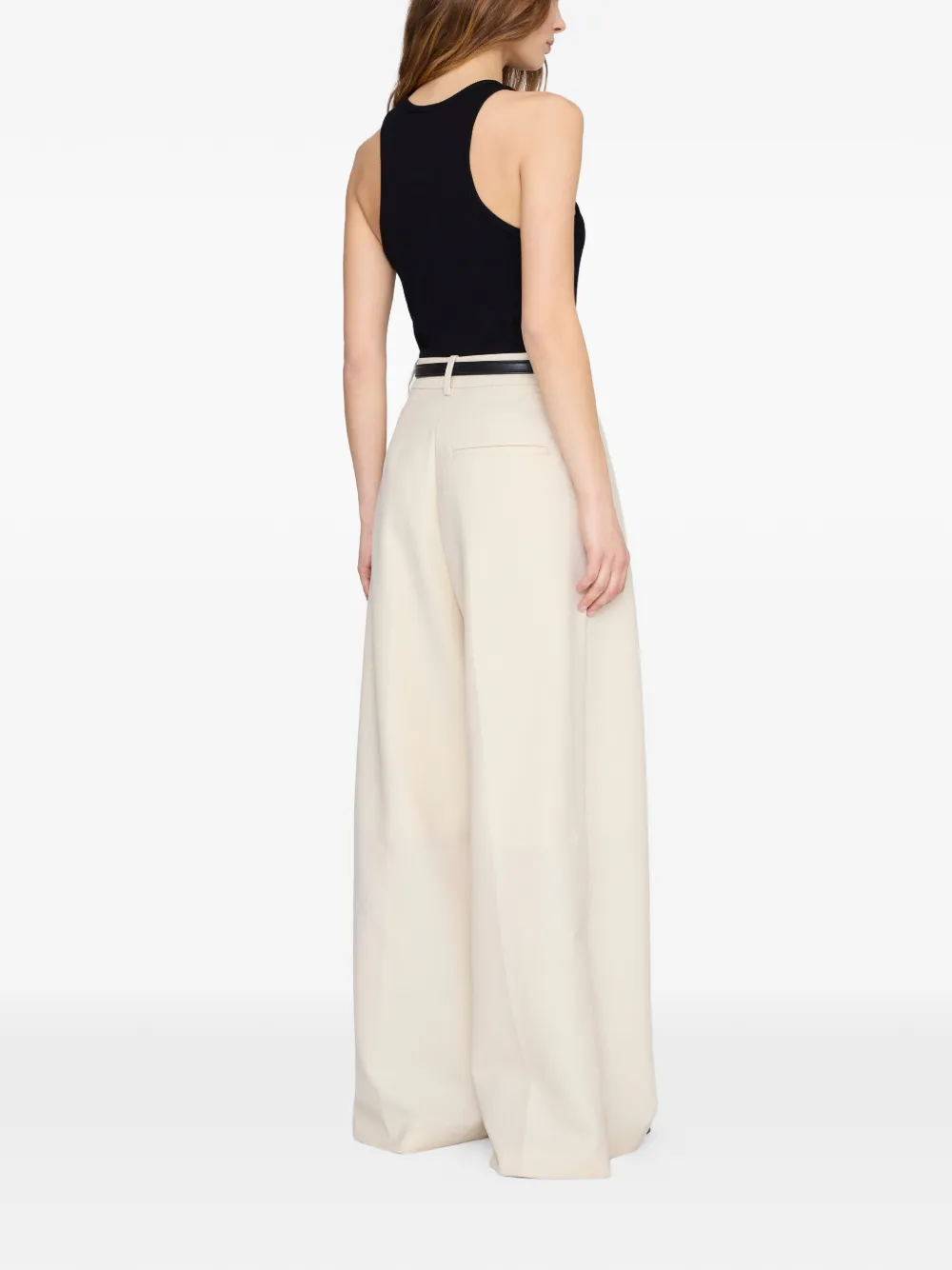 ANINE BING Geribbelde tanktop Zwart