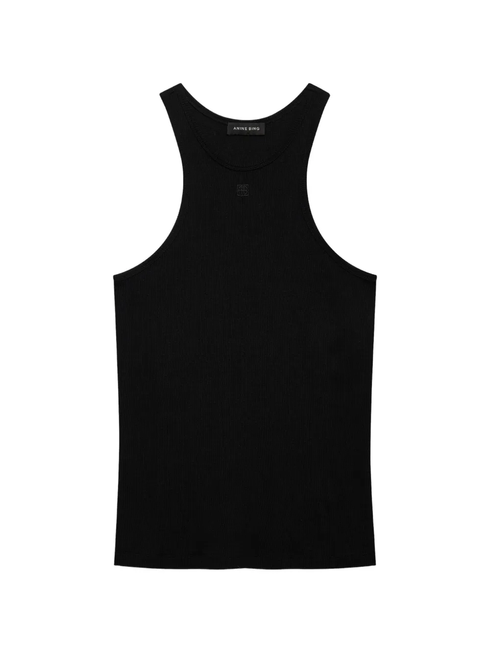 ANINE BING Cole ribbed tank top - Nero