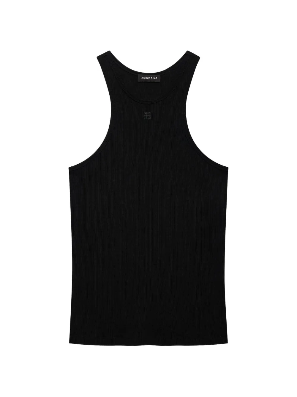 ANINE BING Cole ribbed tank top - Nero
