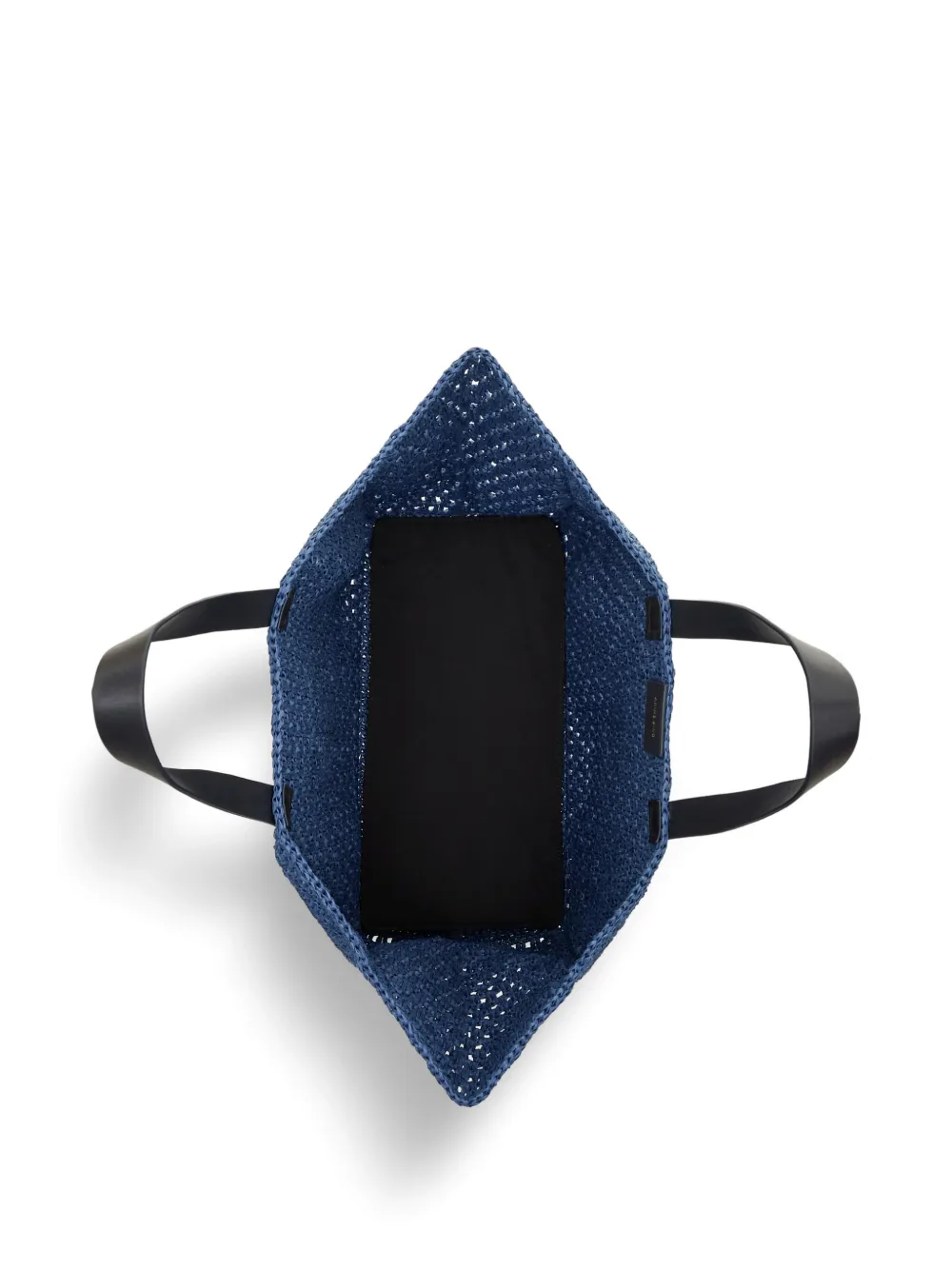 ANINE BING Rio shopper met logo applicatie Blauw