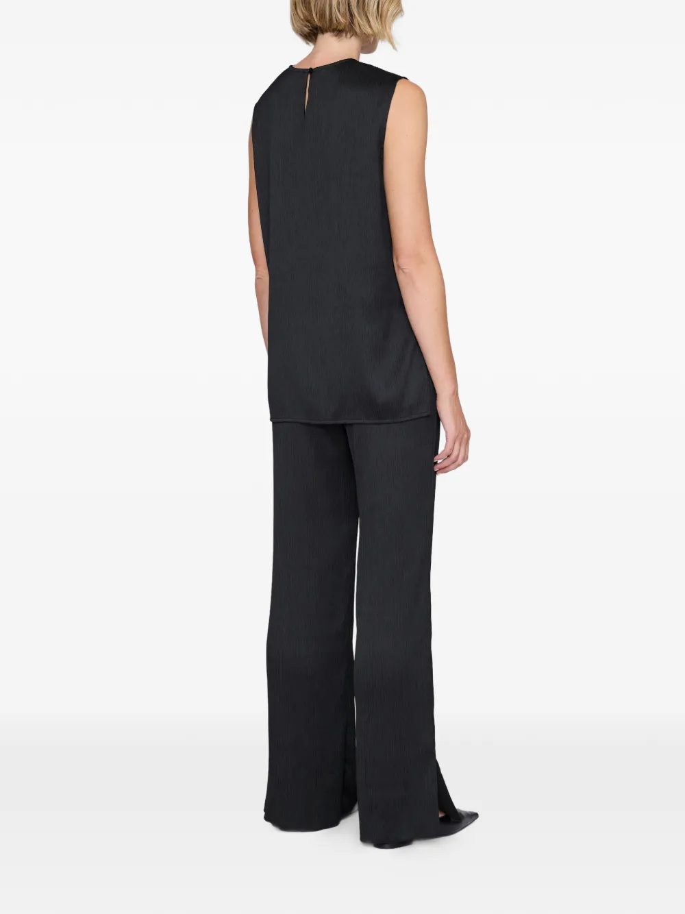 ANINE BING Malia top met ronde hals Zwart