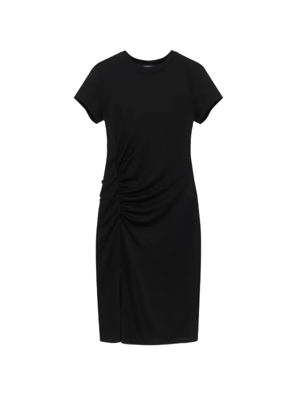 anine bing tabitha dress black ANINE BING Tyla Dress in Black