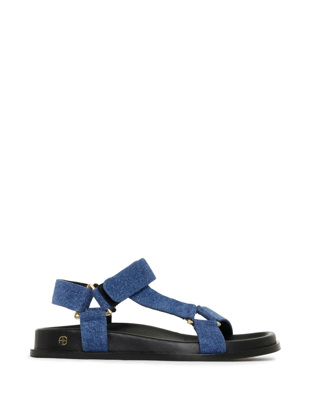 ANINE BING Jess sandalen met goudkleurige hardware Blauw