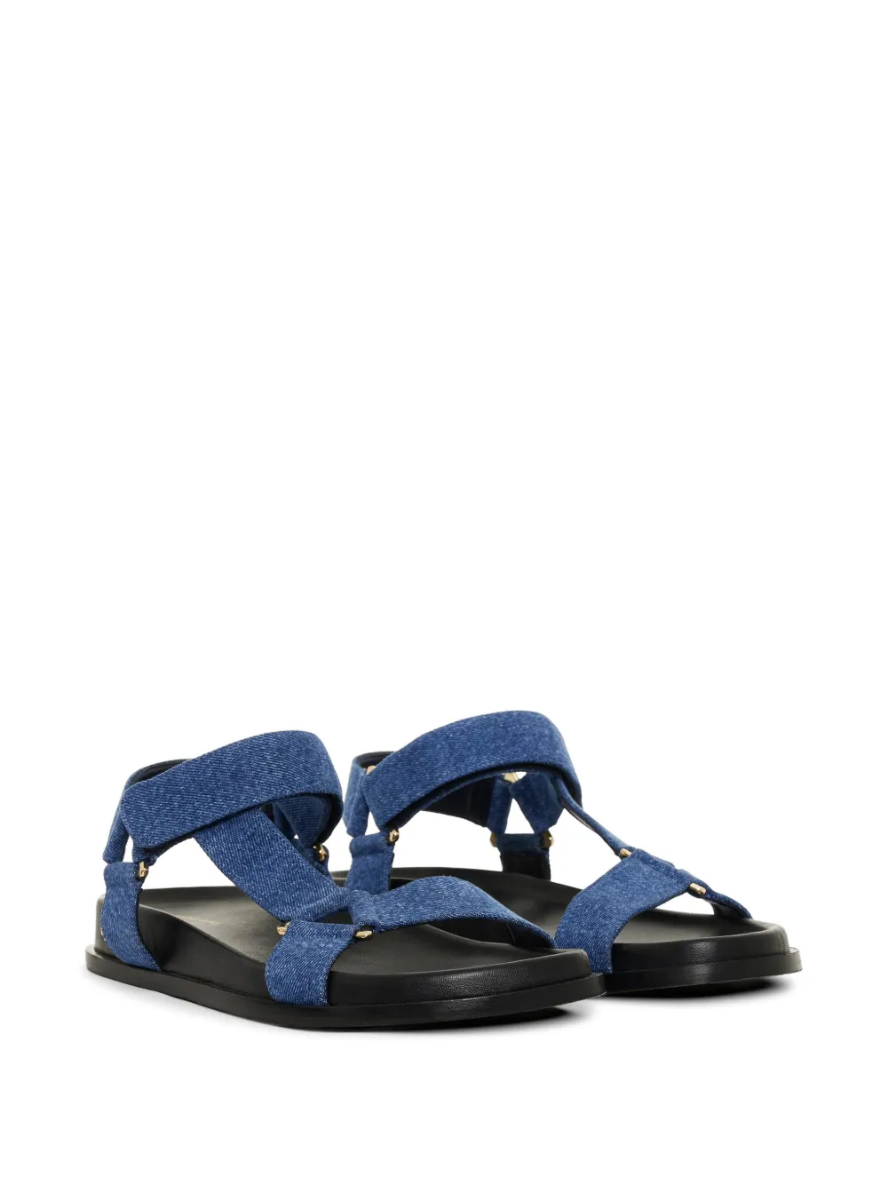 ANINE BING Jess sandalen met goudkleurige hardware Blauw