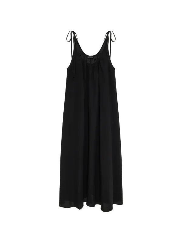 ANINE BING Flora tie-strap Midi Dress | Black