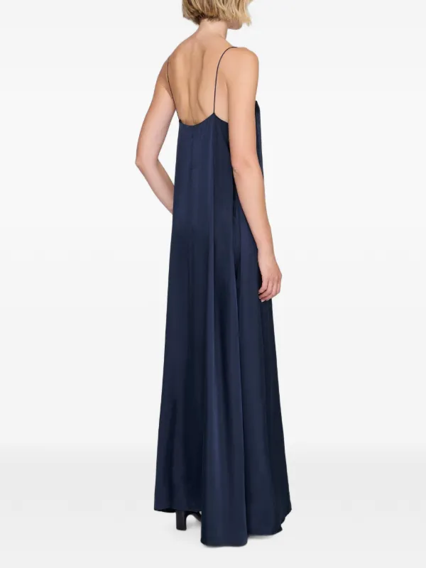 blue spaghetti strap maxi dress ANINE BING Mae spaghetti-strap | Size:5 Skinny
