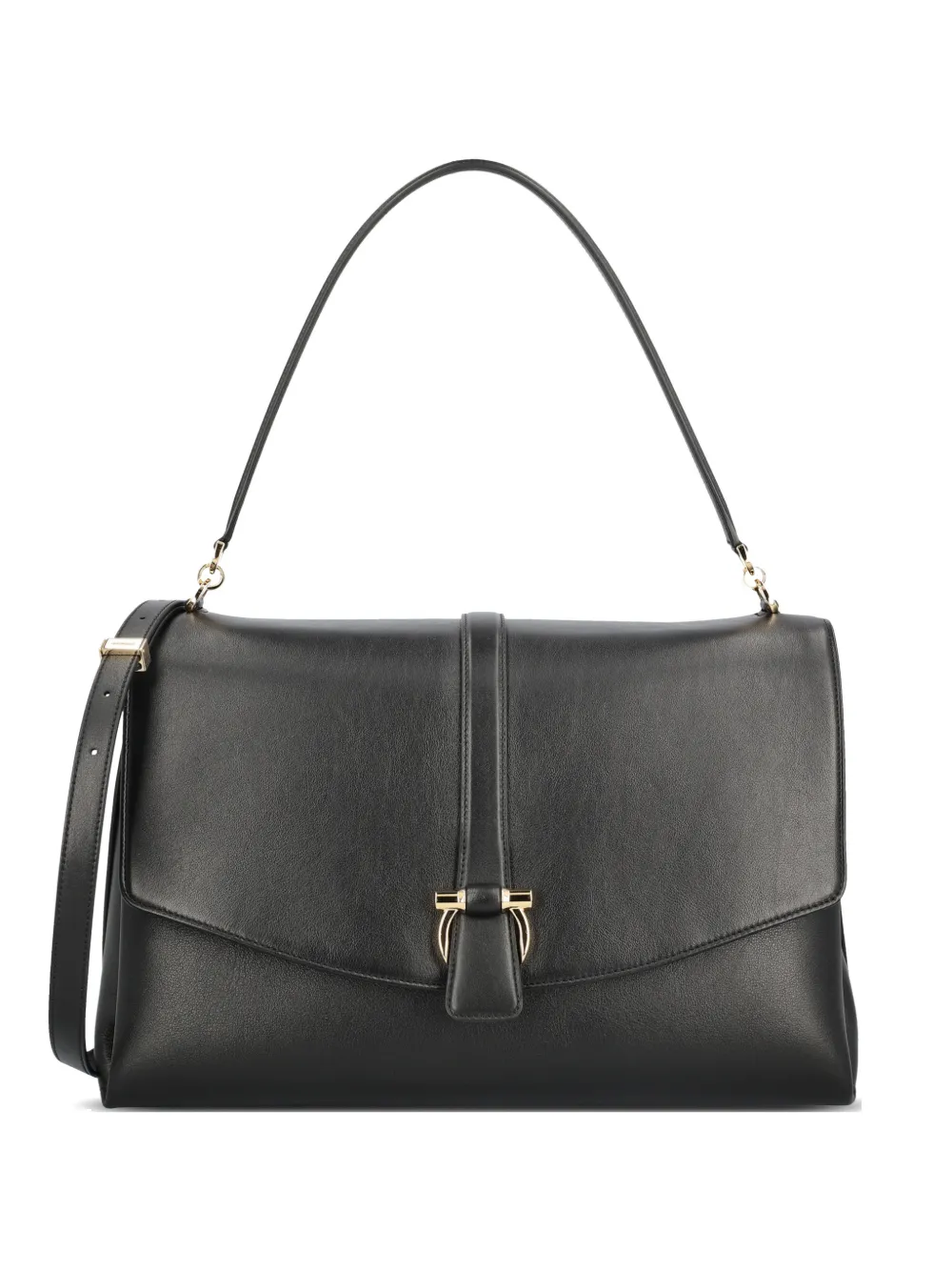 Ferragamo front-flap shoulder bag - Nero