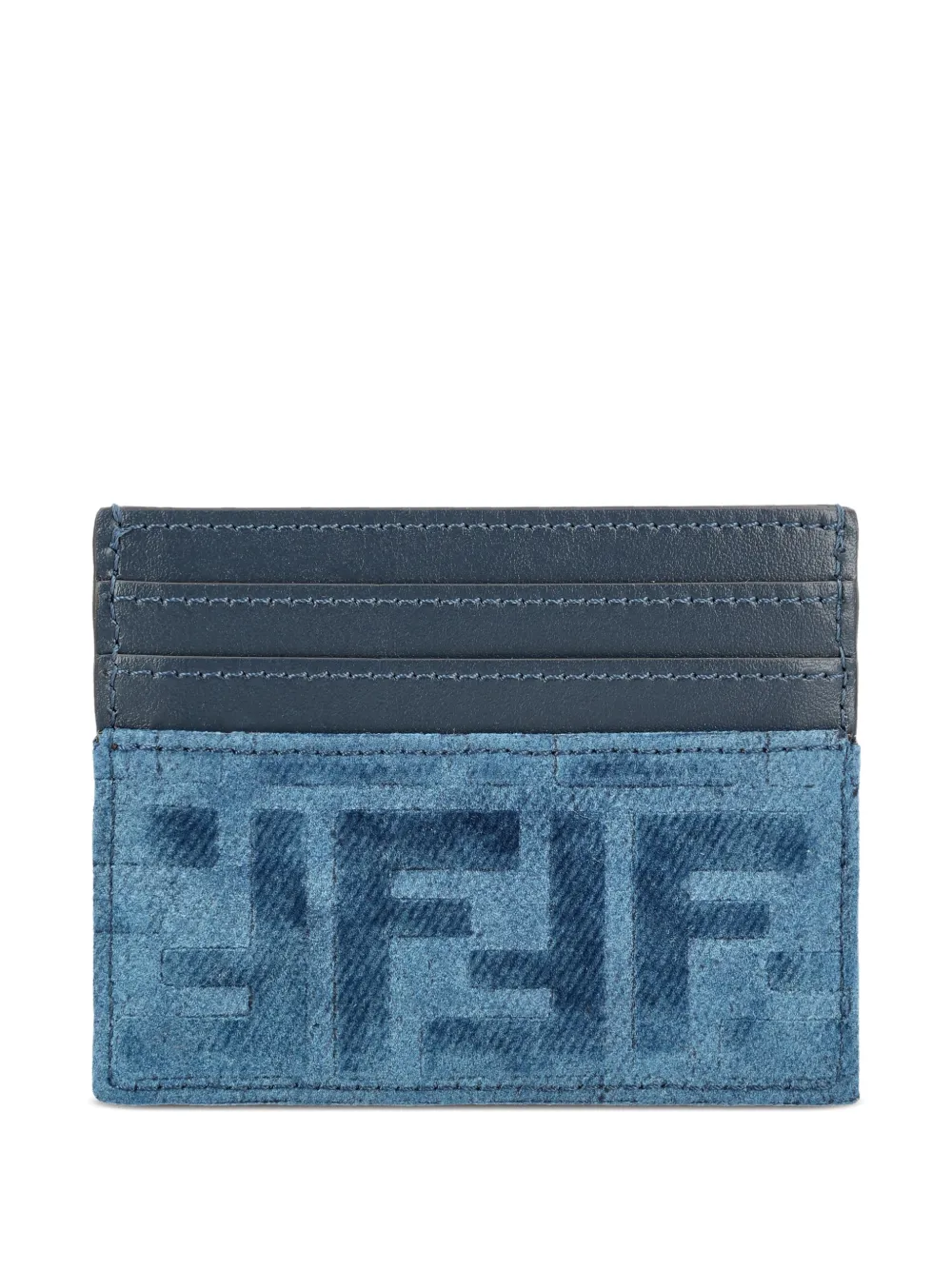  Fendi Logo Card Holder - Blue 