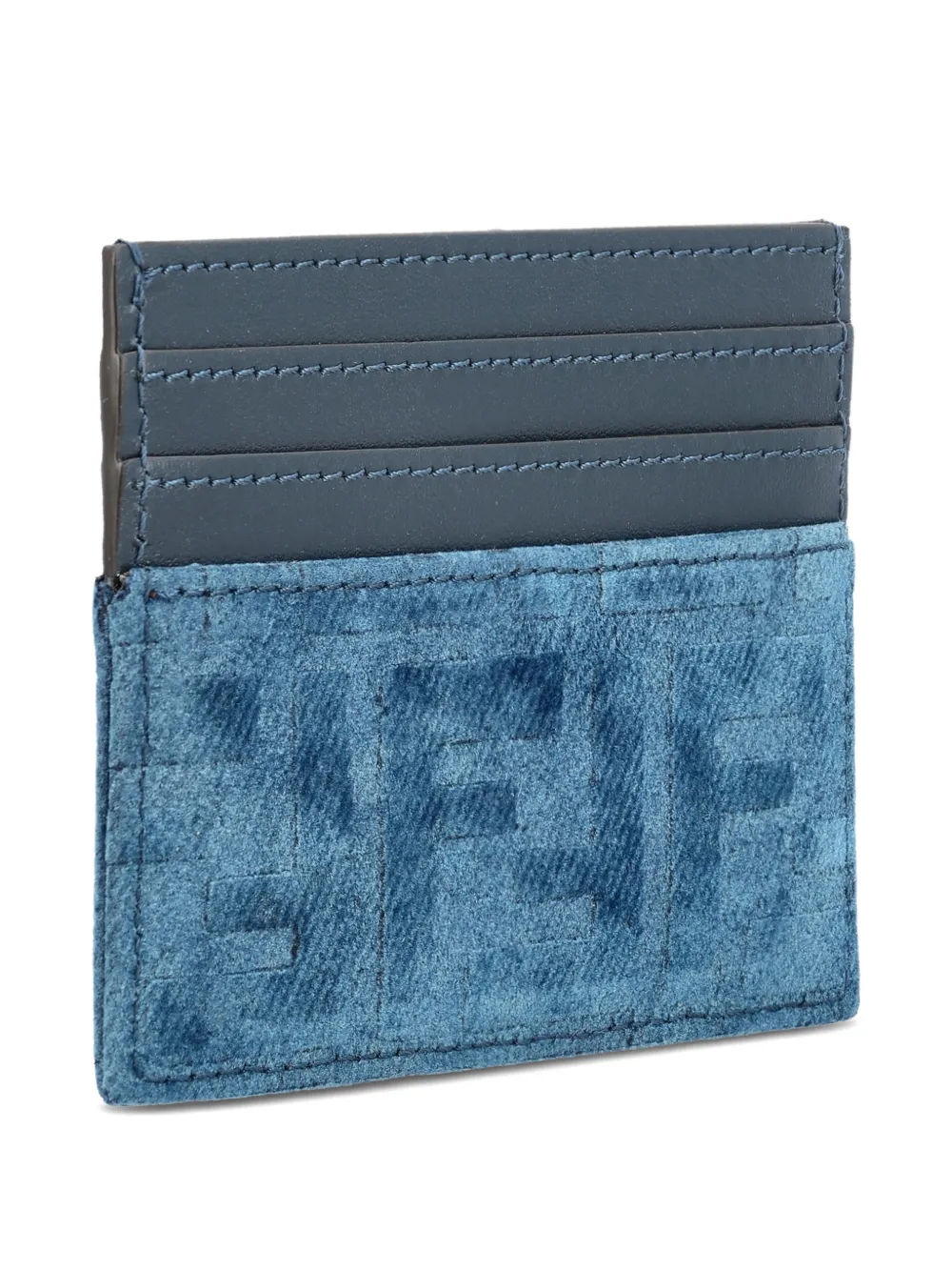 Fendi Logo Card Holder - Blue 