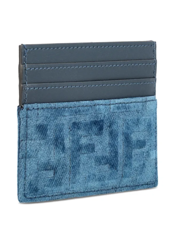 FENDI Logo Card Holder | Blue | FARFETCH