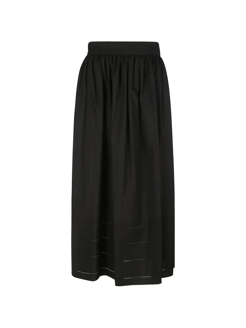 Fabiana Filippi Gonna midi con vita elasticizzata - Nero