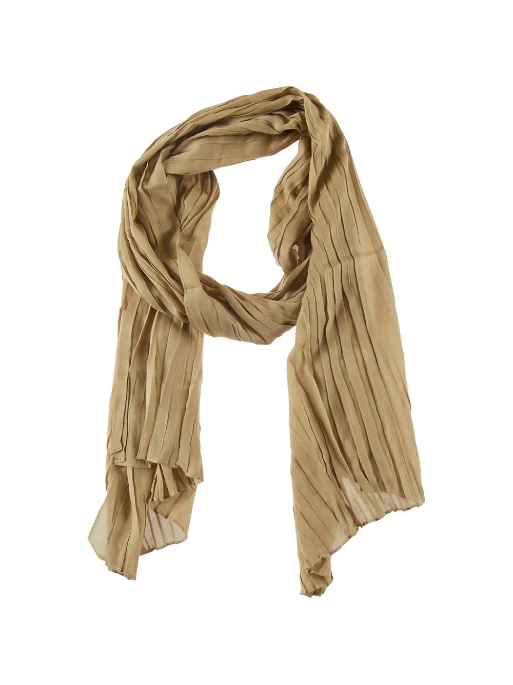 Fabiana Filippi pleated scarf - Marrone