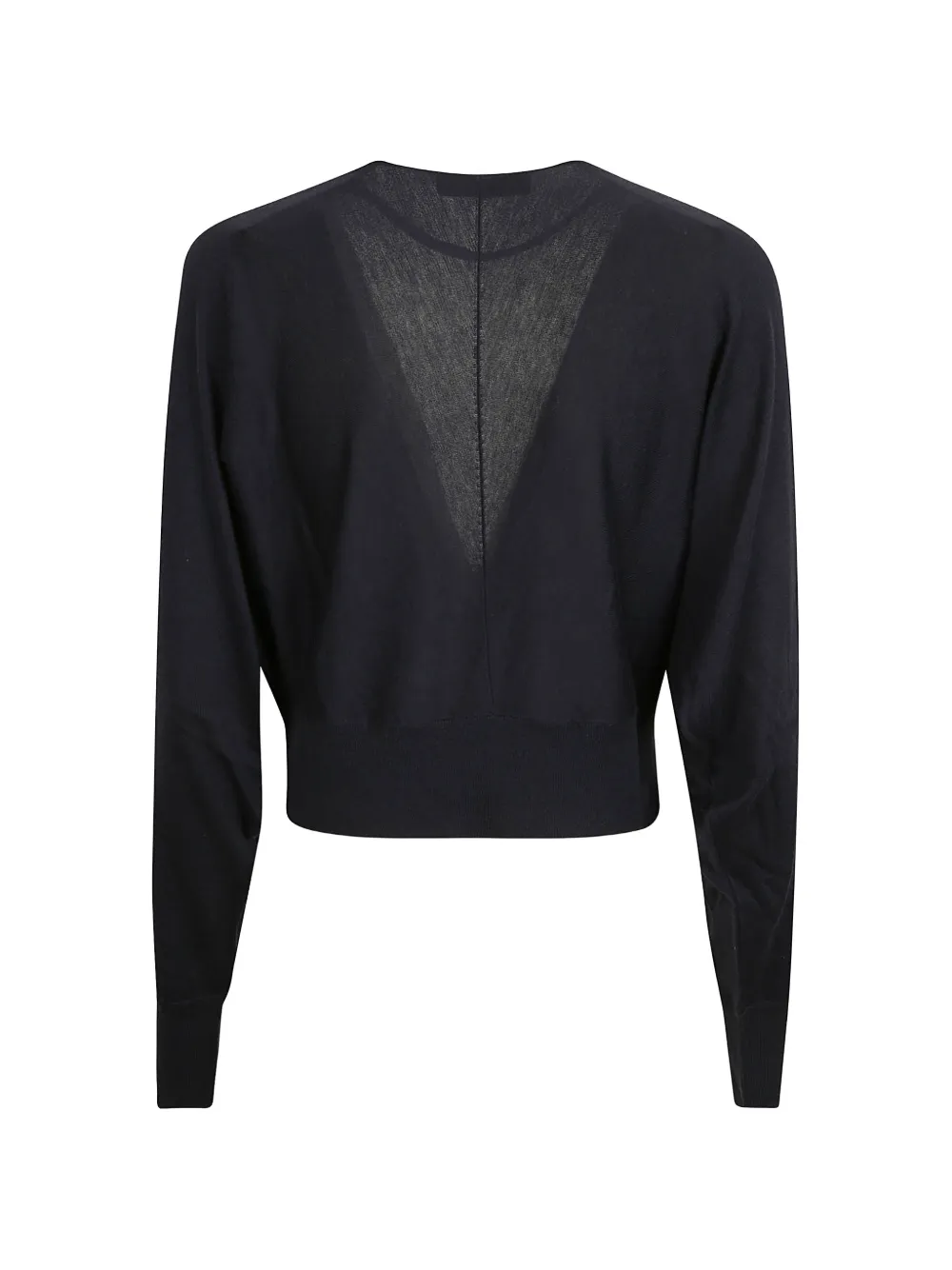 Fabiana Filippi Vest met V-hals en knoop Blauw