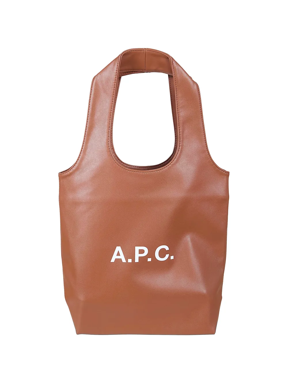 A.P.C. small Ninon logo-detail tote bag - Marrone