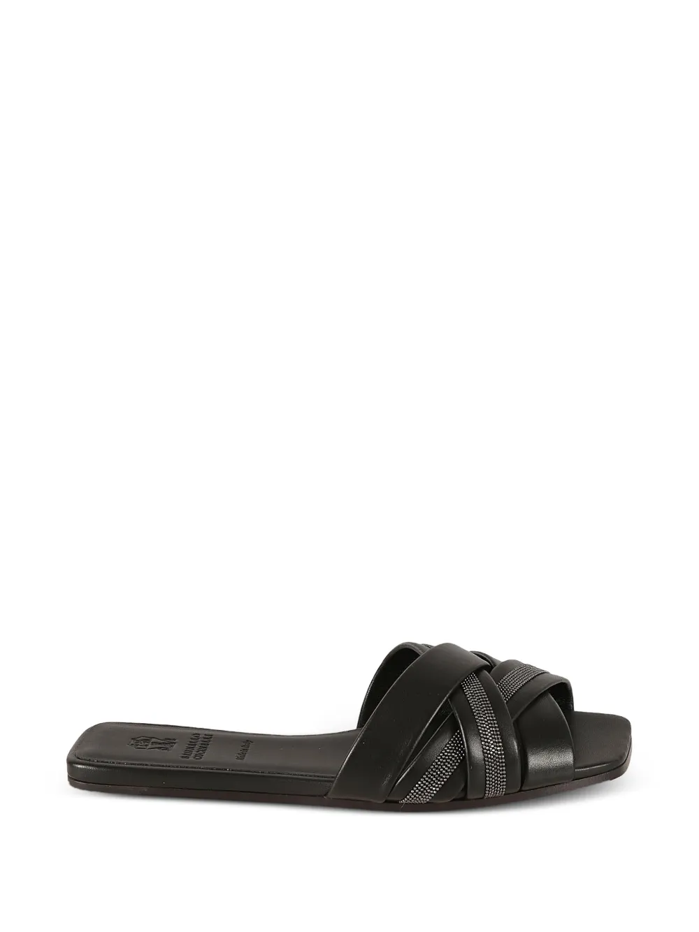 Brunello Cucinelli Sandalen met gekruiste bandjes Zwart
