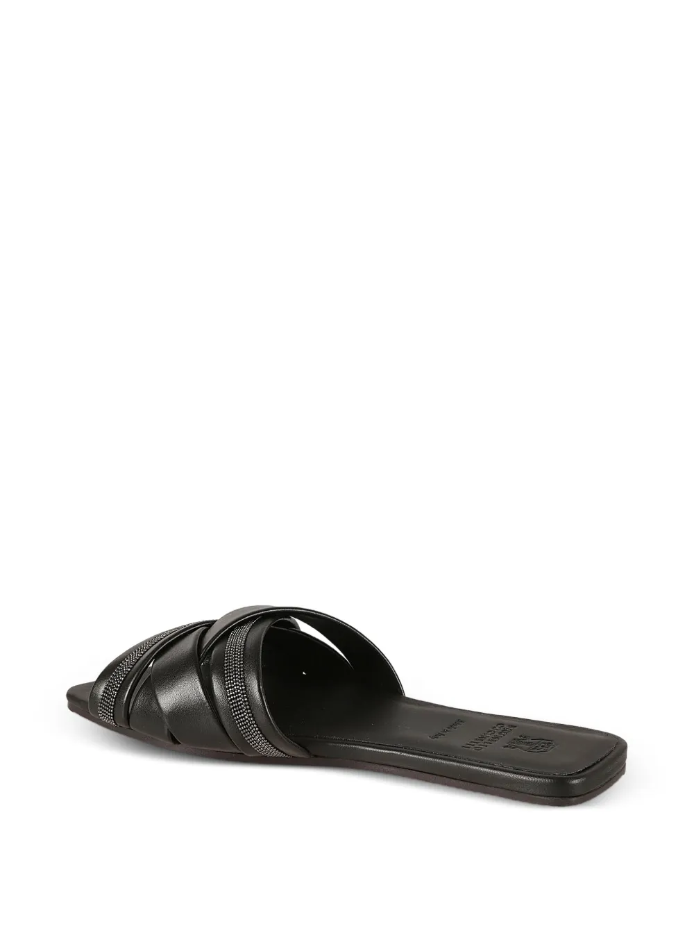 Brunello Cucinelli Sandalen met gekruiste bandjes Zwart