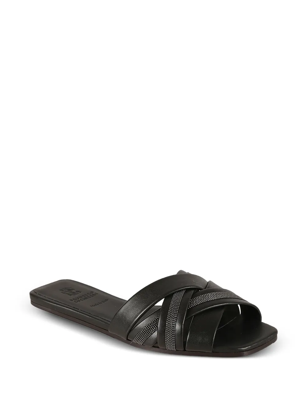 Brunello Cucinelli Sandalen met gekruiste bandjes Zwart