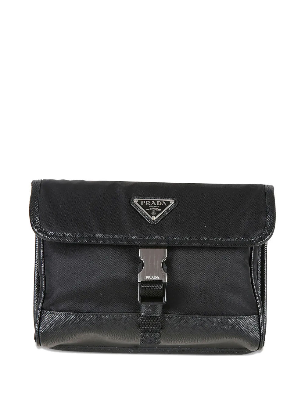 Prada Pouch per smartphone con fibbia - Nero