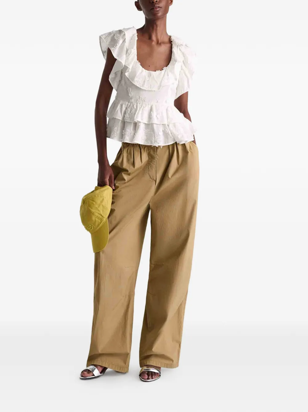  Dorothee Schumacher Ruffled Top - White 
