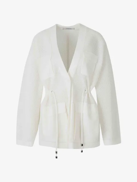 Dorothee Schumacher drawstring mesh cardigan