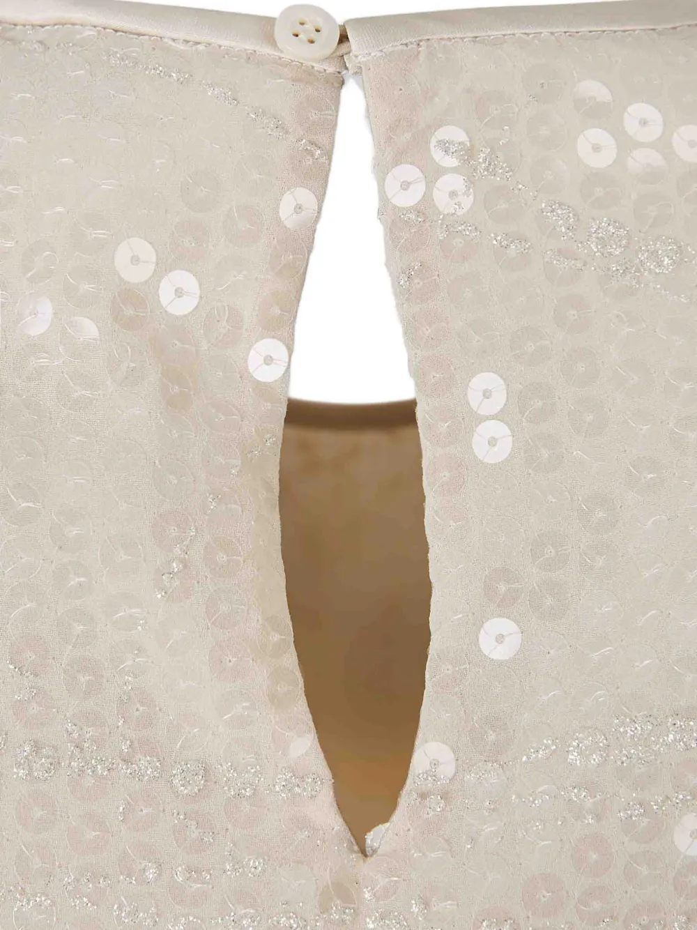 Peserico Top verfraaid met pailletten Beige