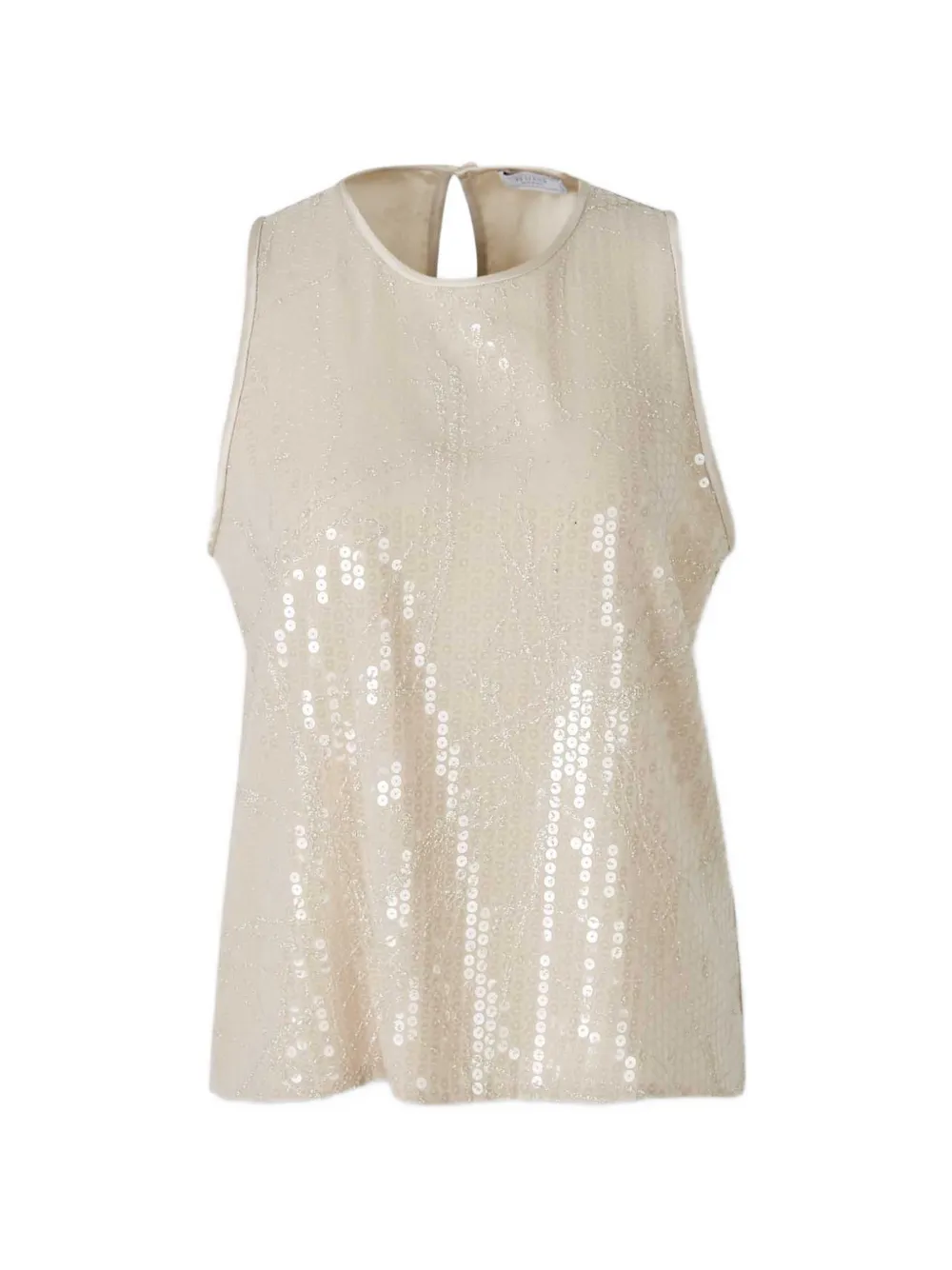 Peserico sequin-embellished sleeveless top - Toni neutri