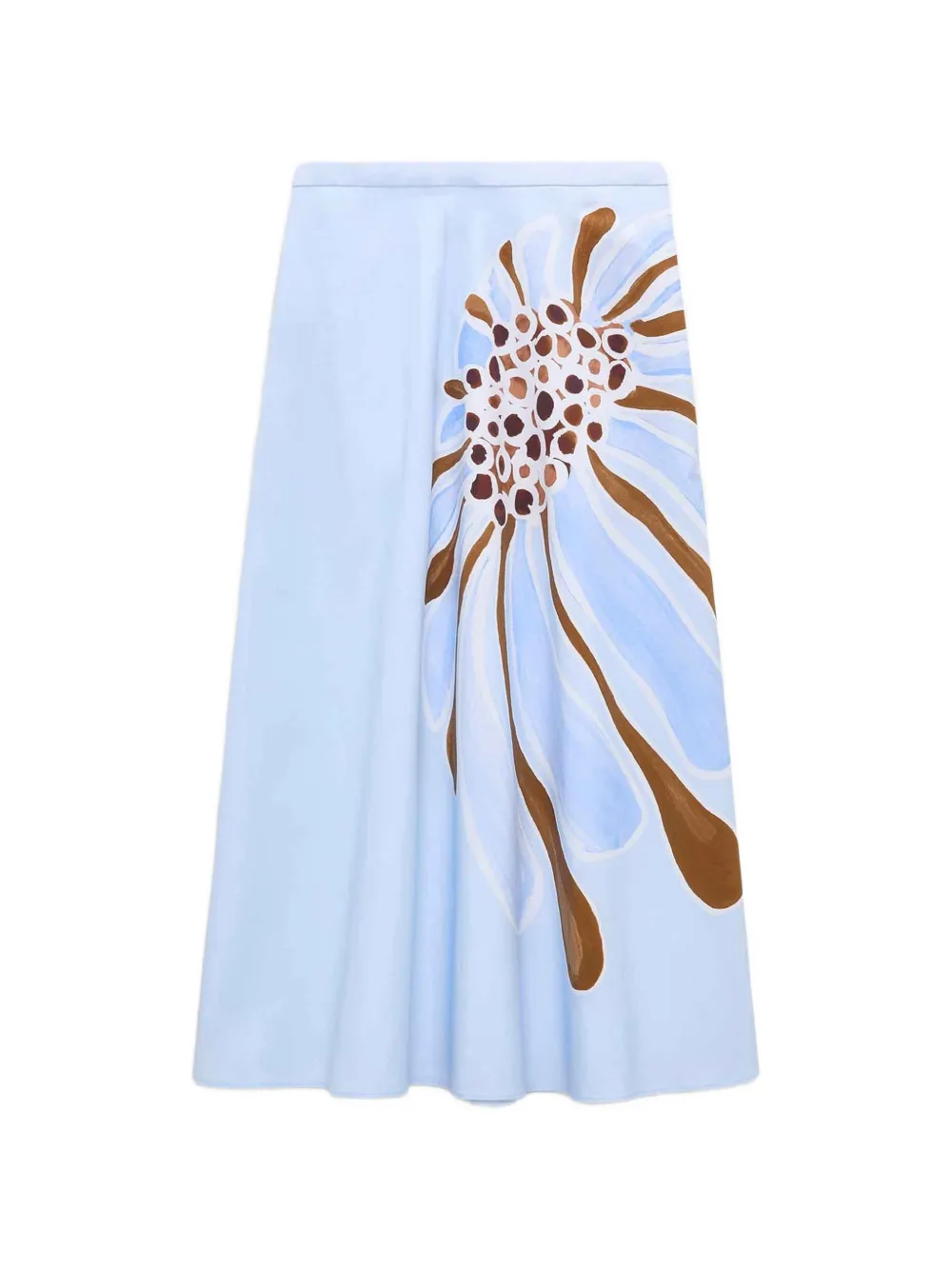 Dorothee Schumacher floral-print midi skirt - Blu