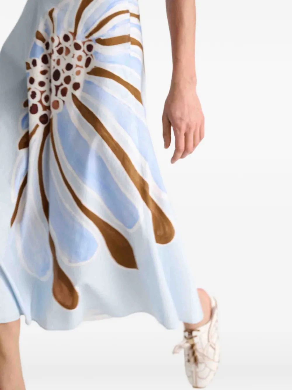 Dorothee Schumacher Midi-jurk met bloemenprint Blauw