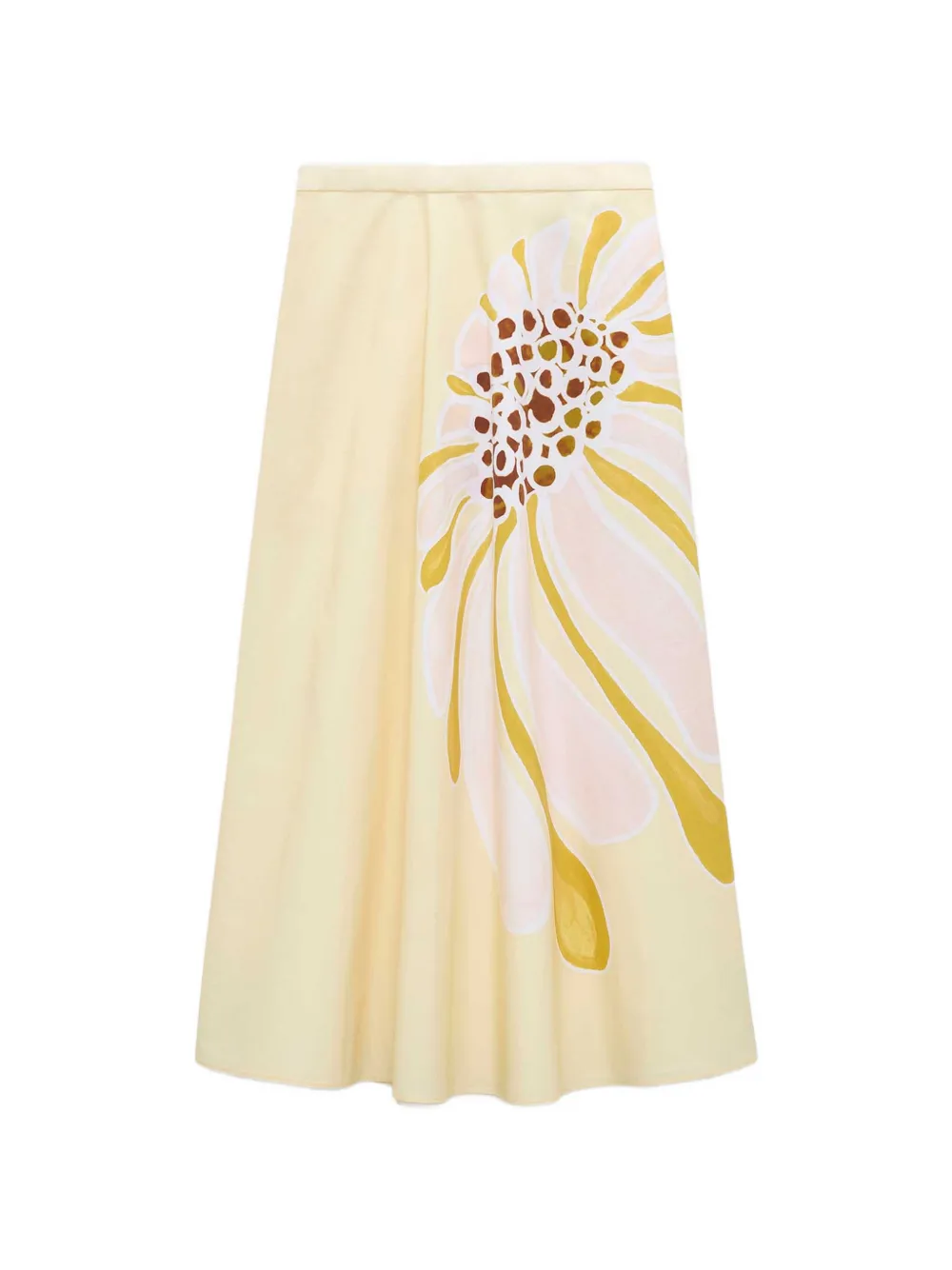 Dorothee Schumacher floral-print midi skirt - Giallo