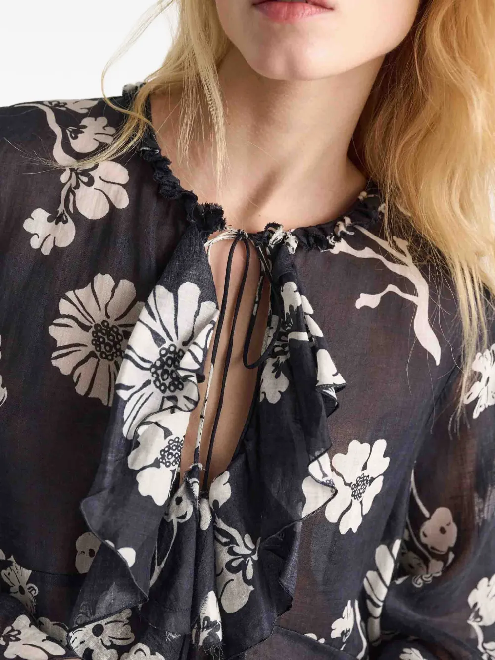 Dorothee Schumacher Top met bloemenprint Zwart