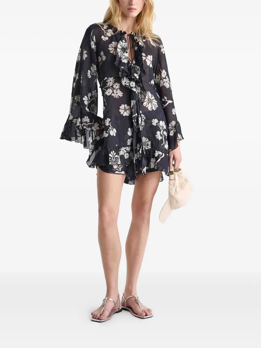 Dorothee Schumacher Top met bloemenprint Zwart