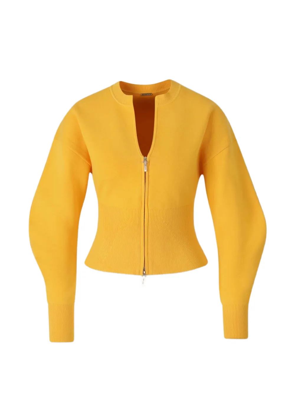 Cult Gaia zip-fastening cardigan - Yellow