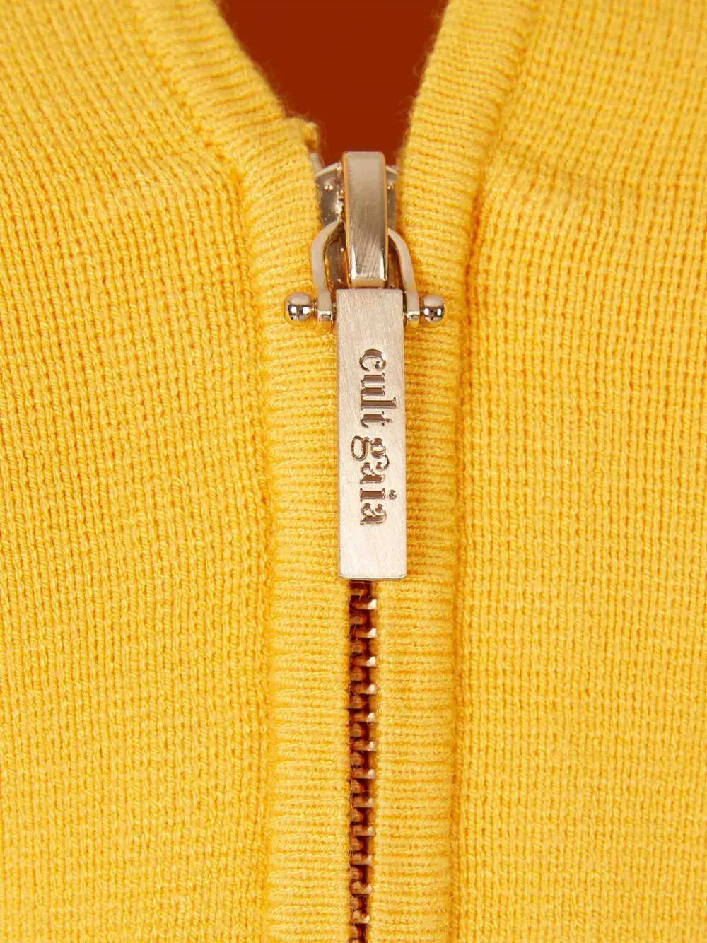 Cult Gaia Vest met rits Geel