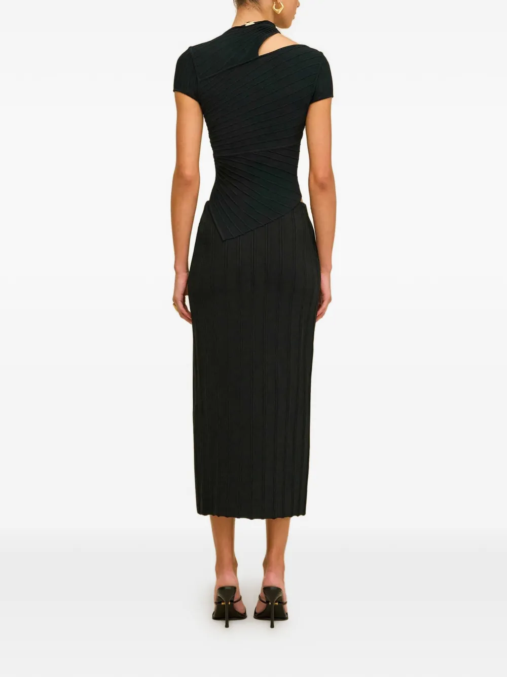  Cult Gaia Black Midi Skirt 