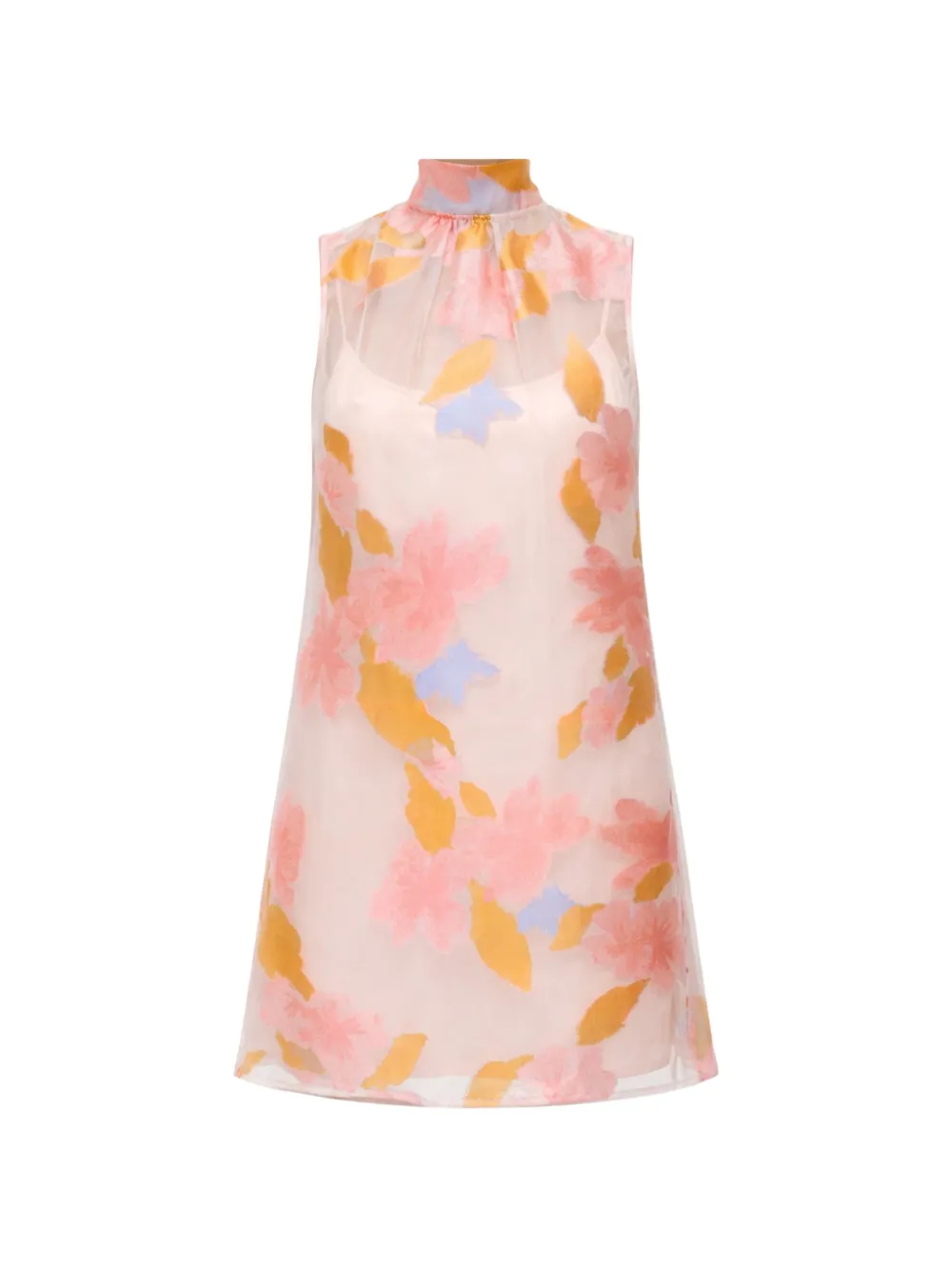 STAUD Albee floral-detail mini dress - Rosa