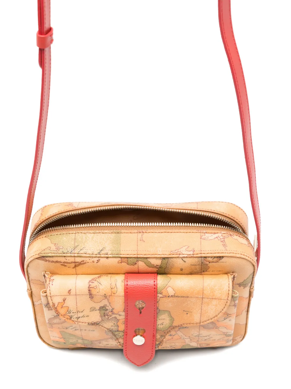 Map-Print Shoulder Bag