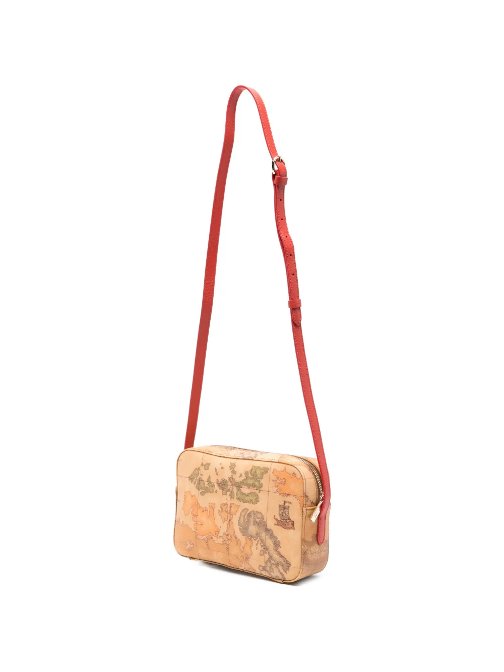 Map-Print Shoulder Bag